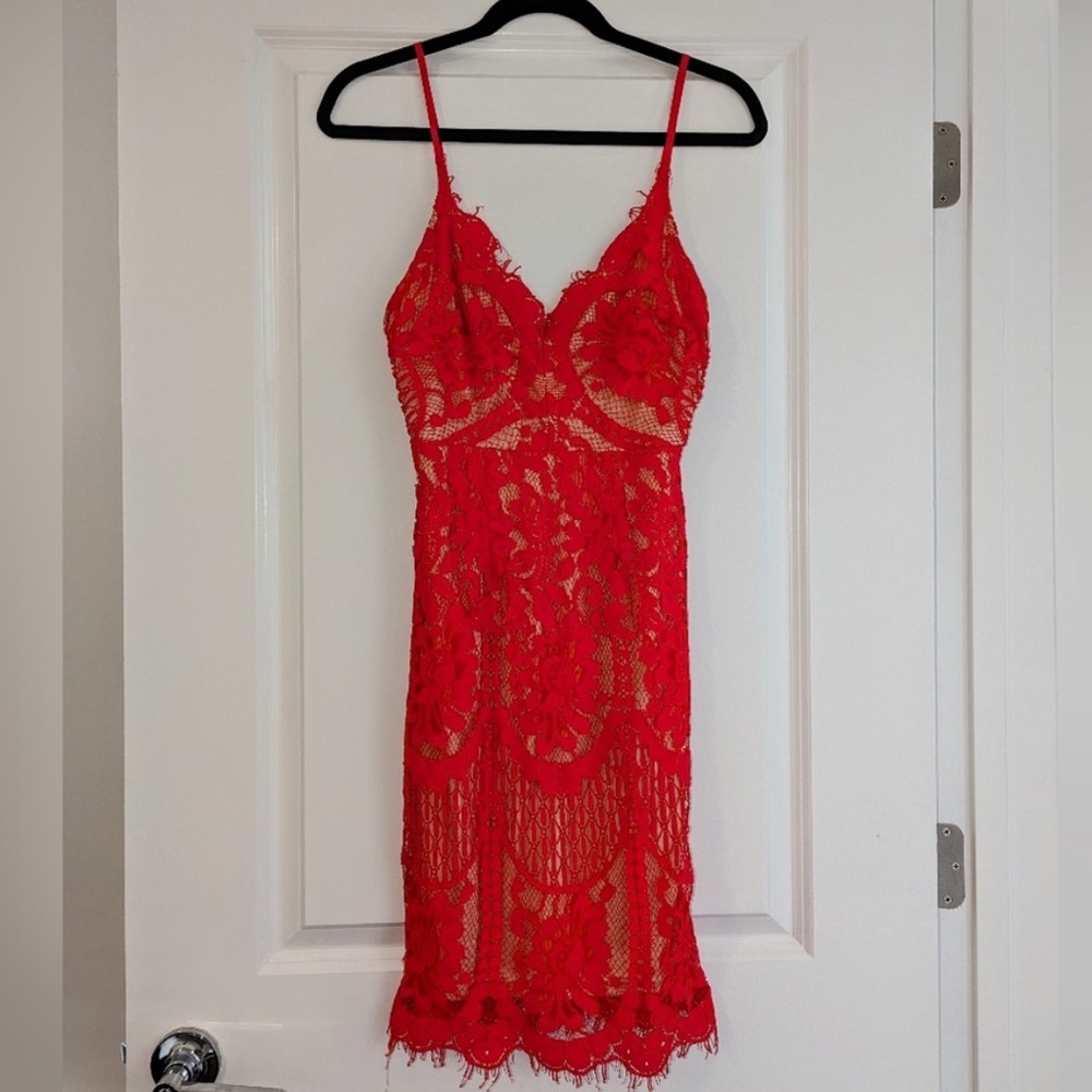 NWT~ Lovely in Lace midi dress- size medium